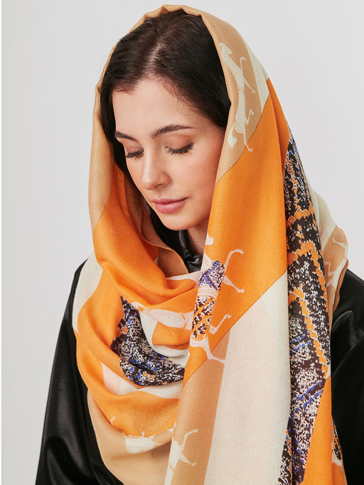 Большой, мягкий, тонкий и очень нежный двусторонний палантин - Tantino фото 8