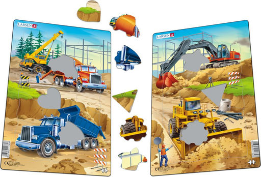 Пазл Стройка 2, в ассортименте (2), 20 эл. - Larsen фото 2