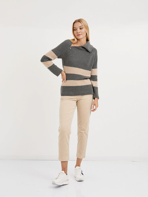 брюки женские укороченные из микровельвета - Glenfield фото 4