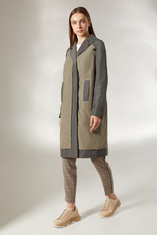 Плащ женский мод.221S, цвет оливка светлая