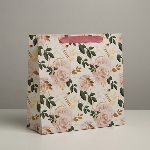 Пакет ламинированный квадратный Beautiful, 30 30 12 см - Дарите счастье фото 2