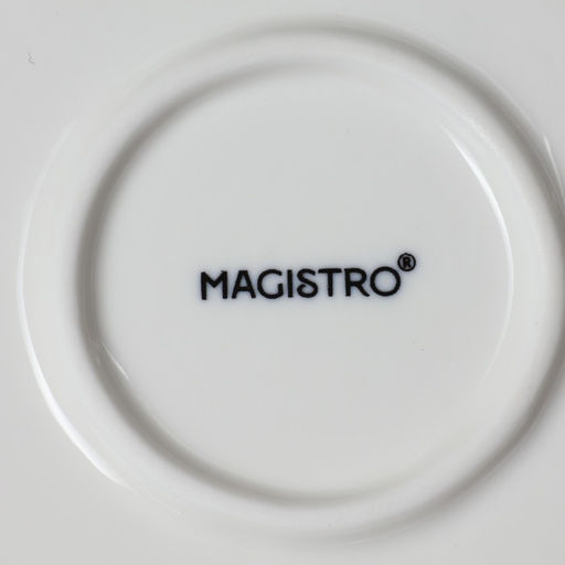 Тарелка пирожковая Magistro «Сюита», d=21 см, фарфор, белая