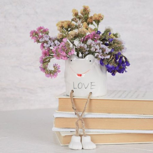 Кашпо Лягушка 7,7х8 см / WN16 /уп 8/96/ висячие ножки - Галеонтрейд фото 3