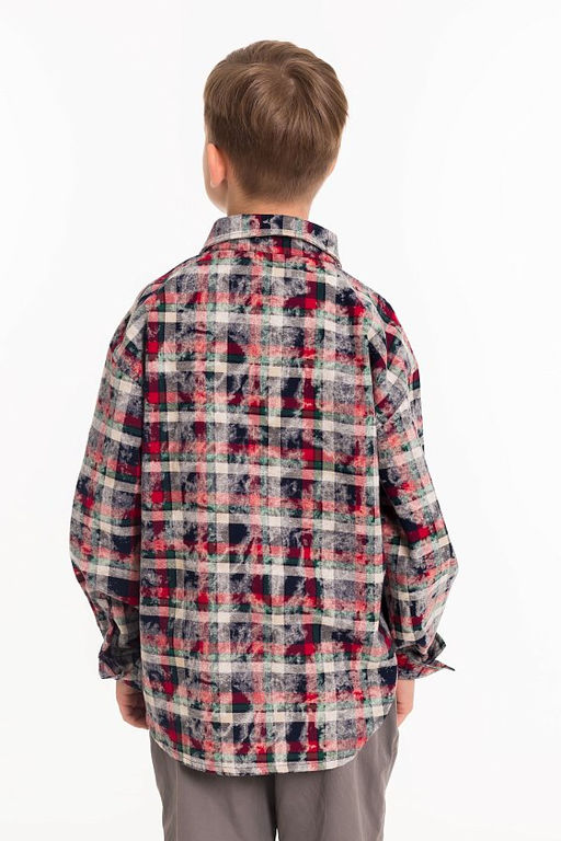 Рубашка М225002а красный - Елена фото 9