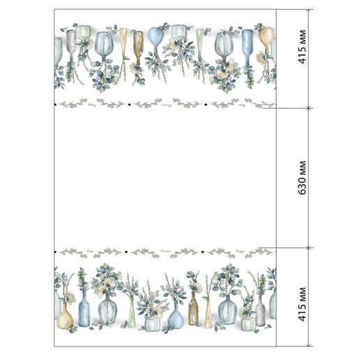 Скатерть Этель Flower mood, 146?220 см, 100% хлопок, репс 210 г/м?