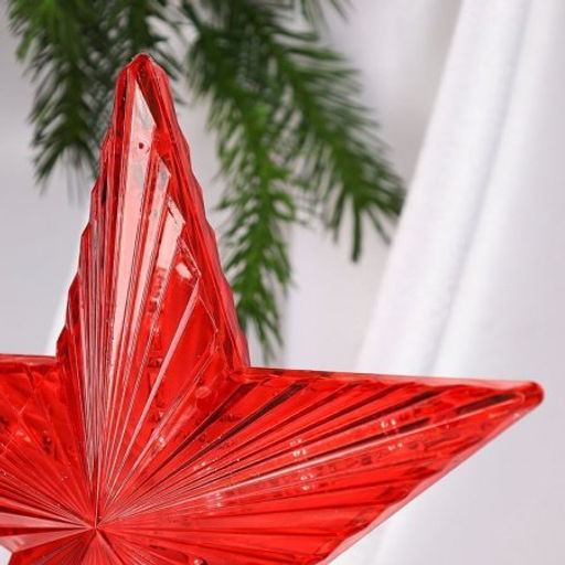 Гирлянда звезда на вершину елки 23х4х25 см 30 LED / GT700R /уп 100/красная - Галеонтрейд фото 4