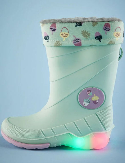 Утепленные резиновые сапоги для девочек LUPILU с мигающими пятками  фото 45