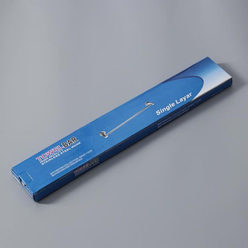 Держатель для полотенец одинарный, 61×5×8.5 см, хром