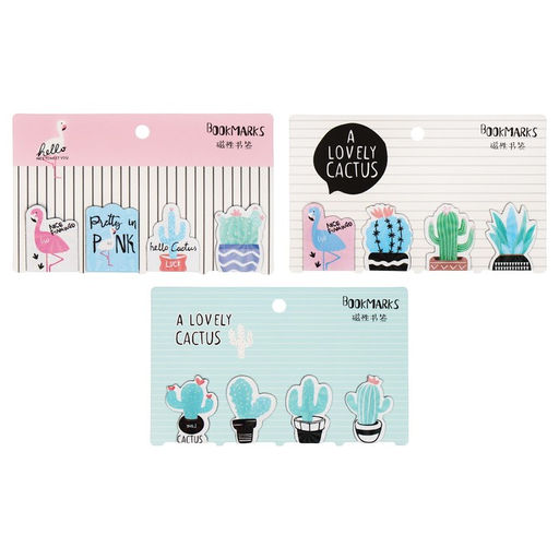 Набор закладок магнитных для книг 4 штуки Ассорти МИКС CALLIGRATA