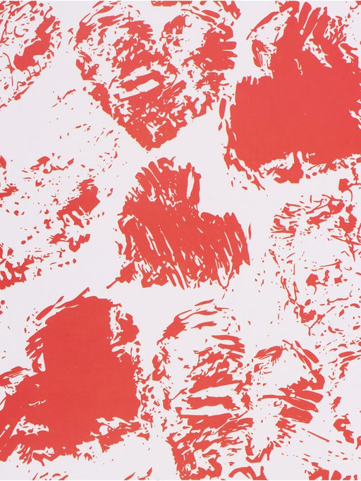 Цена за 3 шт. Бумага упаковочная «Сердечки», глянец, 100×70 см, 1 шт.