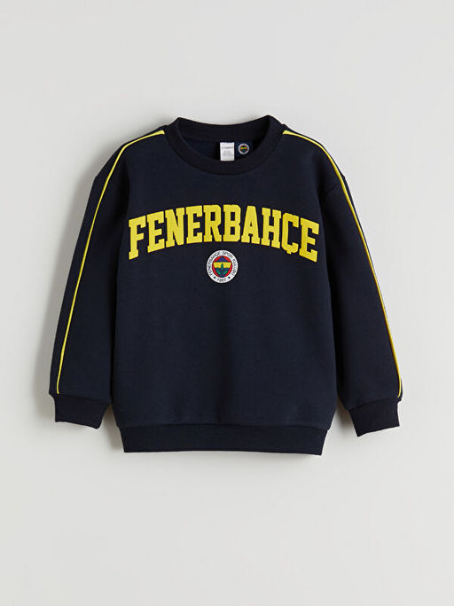 Bisiklet Yaka Fenerbah?e Bask?l? Erkek ?ocuk Sweatshirt