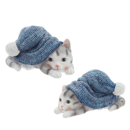 Фигурка декоративная "Котенок", L13,5 W8 H7,5 см, 2в.