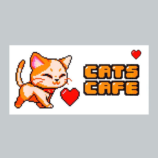 Защитная самоклеящаяся пленка на месте кормления/туалета питомца Кот-пиксель 25х50 см - Simaland фото 4