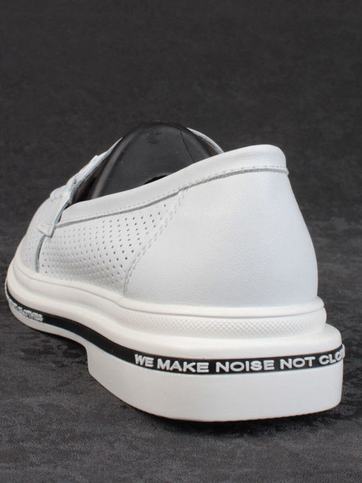 03-PDD170-1 WHITE Лоферы женские (натуральная кожа) - Фабричный китай фото 7
