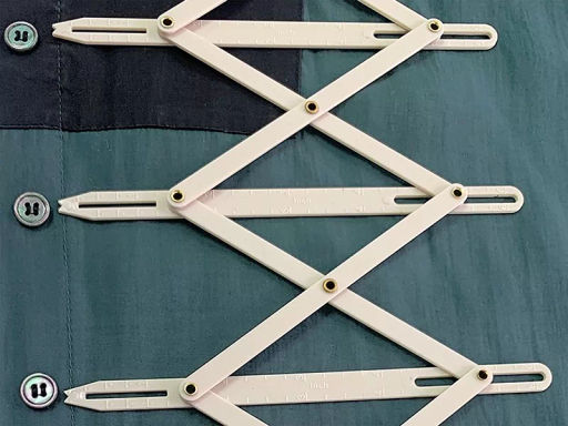 ЛИНЕЙКА РАЗДВИЖНАЯ ДЛЯ РАЗМЕТКИ НА ТКАНИ HEMLINE  фото 3