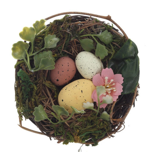 Набор из 3-х изделий декоративных "Гнездо пасхальное" (10*5), L33 W10 H5 см