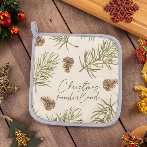 Цена за 2 шт. Прихватка Christmas tree, 19?19 см, саржа, 100% хлопок, ватин 250 г/м?