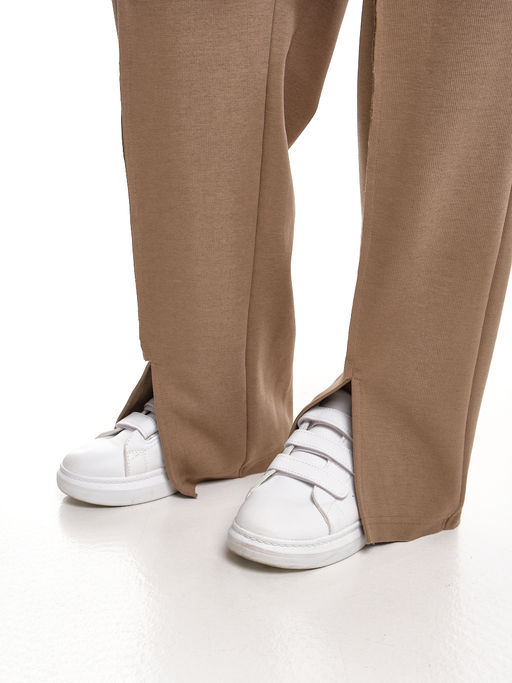 Брюки со строчкой для девочки 33-7499 хаки - Mini maxi фото 13