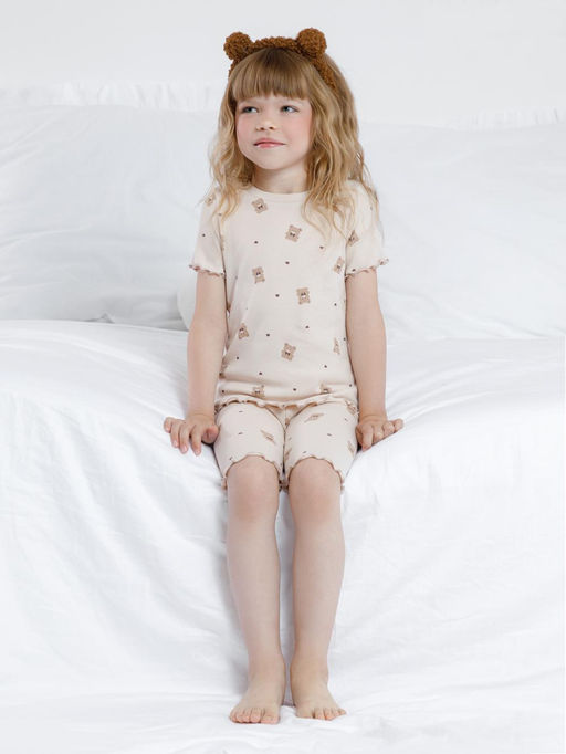 К 1632/бежевый,маленькие мишки пижама для дев - Crockid фото 3
