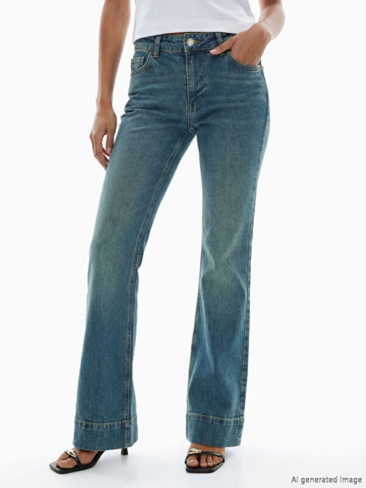 Flare Kad?n Jean Pantolon