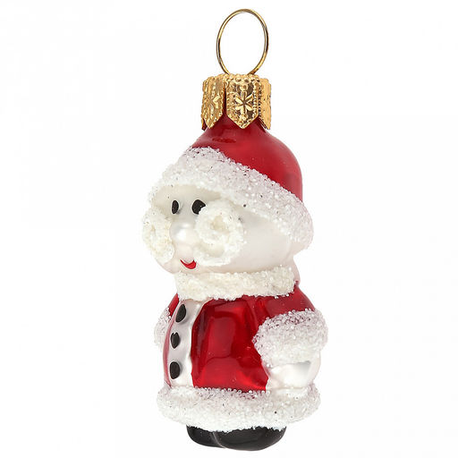 Елочная игрушка фигурка стеклянная Санта мини h6см, ручная художественная роспись, подарочная упаковка (Россия) - Домашняя мода фото 2