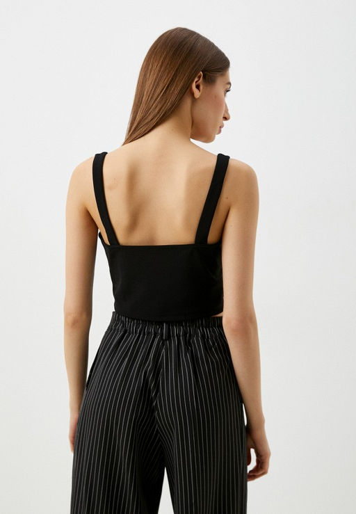 Блузка-топ облегающего покроя из эластичной ткани - Incity фото 9