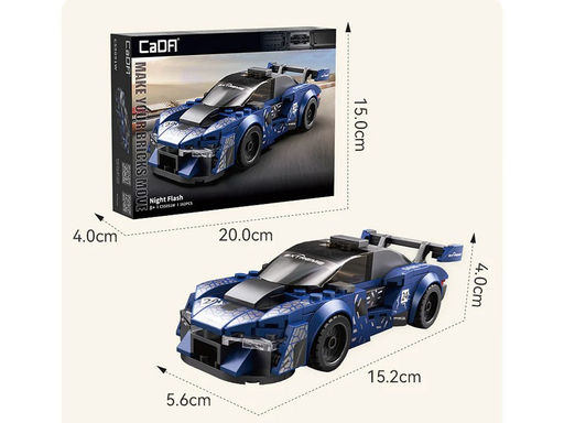 Конструктор CaDA спортивная машинка Night Flash 1/24 (162 детали)  фото 2