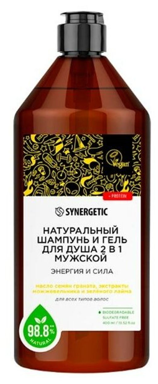 Шампунь 0,4л 2в1 мужской Энергия и сила