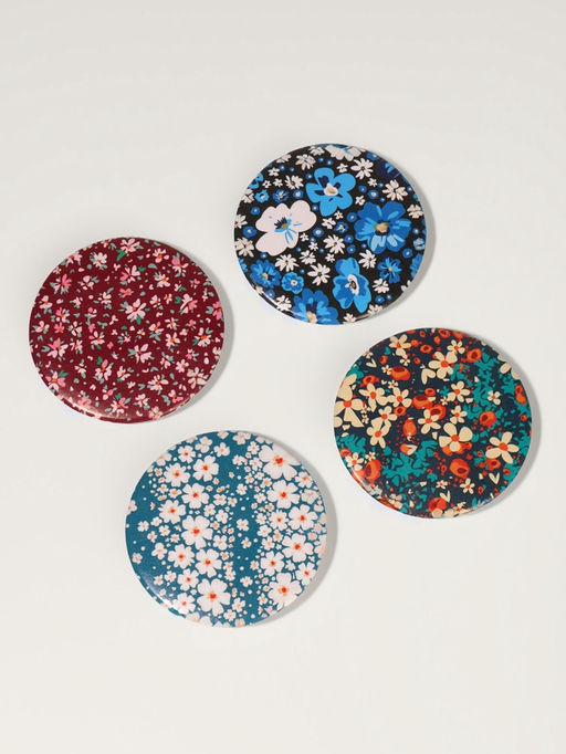 Зеркало складное «Цветочная поляна», d=7.5 см, с увеличением х2, МИКС