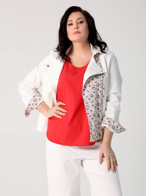 25212 Жакет белый