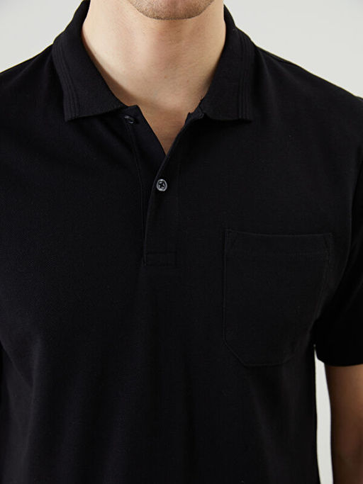 Polo Yaka K?sa Kollu Pike Erkek Ti??rt