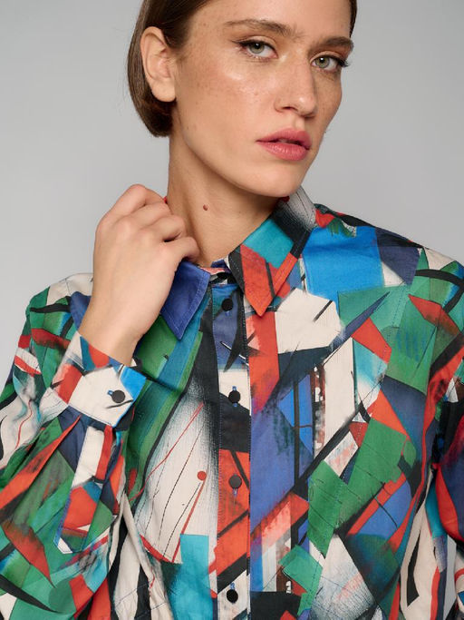 Блузка женская 12411-33051 multicolor - Eleganzza фото 7