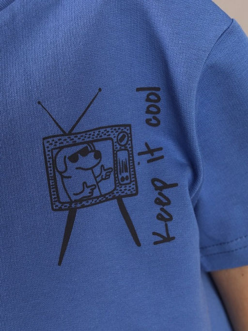 CRB wear / CSKB 90297-42K Комплект для мальчика (футболка, шорты),синий/Ex.Cherubino  фото 4