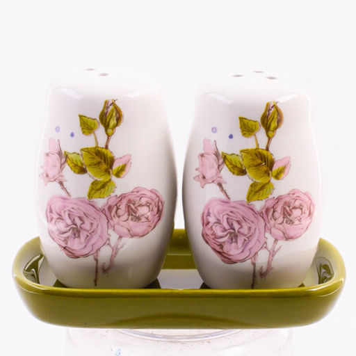 60261 Набор для специй 3пр Розовый сад доломит LR (х72)