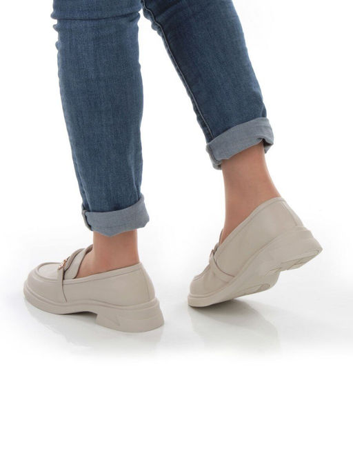 01-PDS133-3 BEIGE Ботинки демисезонные женские (натуральная кожа) - Фабричный китай фото 14