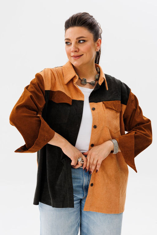 Рубашка ANELLI 1748 Оттенки карамели