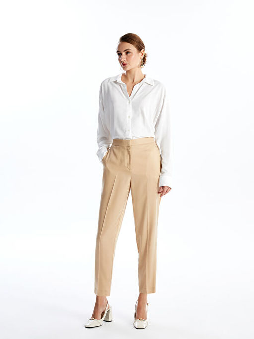 Beli Lastikli Standart Fit Kad?n Pantolon