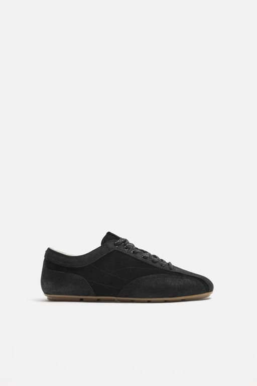 ULTRA-THIN SOLE LEATHER TRAINERS - Zara фото 9