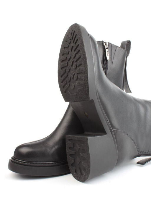 04-M3-L806 BLACK Ботинки зимние женские (натуральная кожа, натуральный мех)