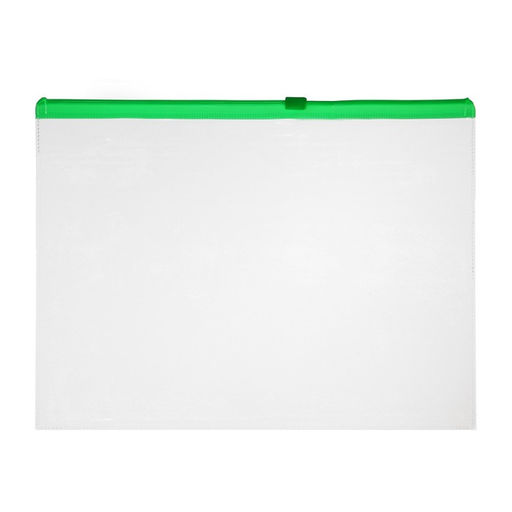 Набор 4 шт. 4 цв. Папка-конверт на молнии формат А5 120мкр прозрачная молния 24*17см - Calligrata фото 2