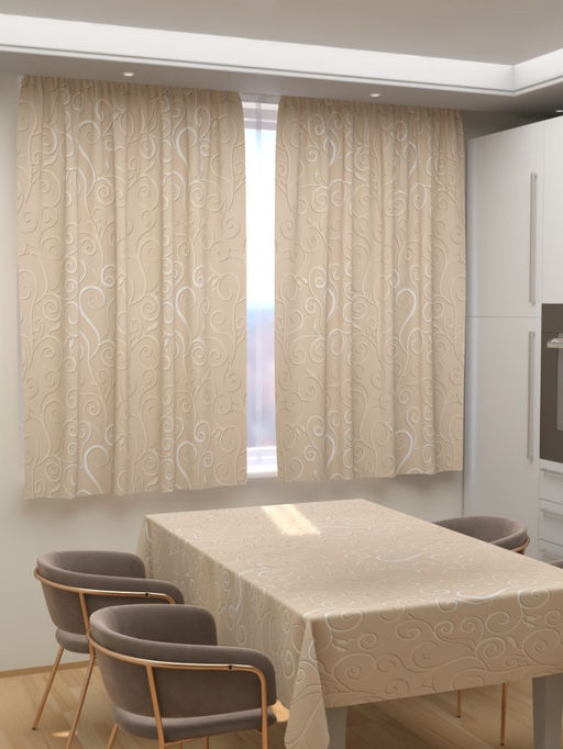 Фотошторы для кухни Фанни 3 Фотошторы ткань Димаут - Ros-decor фото 2