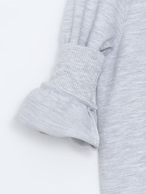 Bisiklet Yaka Bask?l? K?z Bebek Sweatshirt - Waikiki фото 2