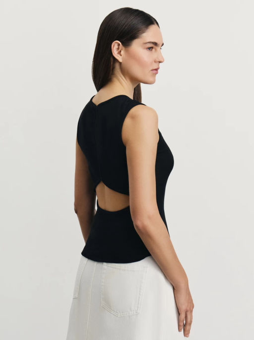 Топ с декоративным вырезом на спине / Zarina  фото 2