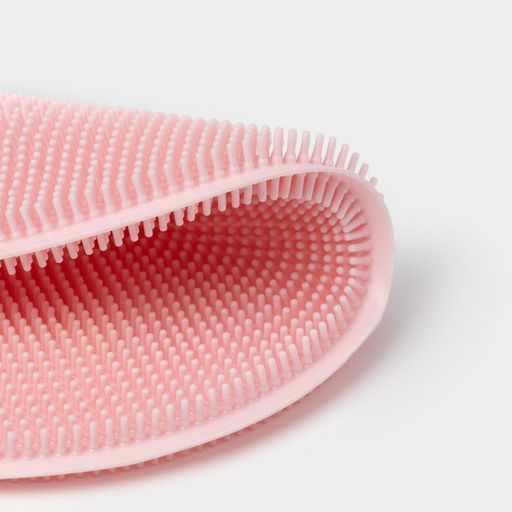 Цена за 4 шт. Губка для посуды Доляна, 11×11×1 см, силиконовая, МИКС