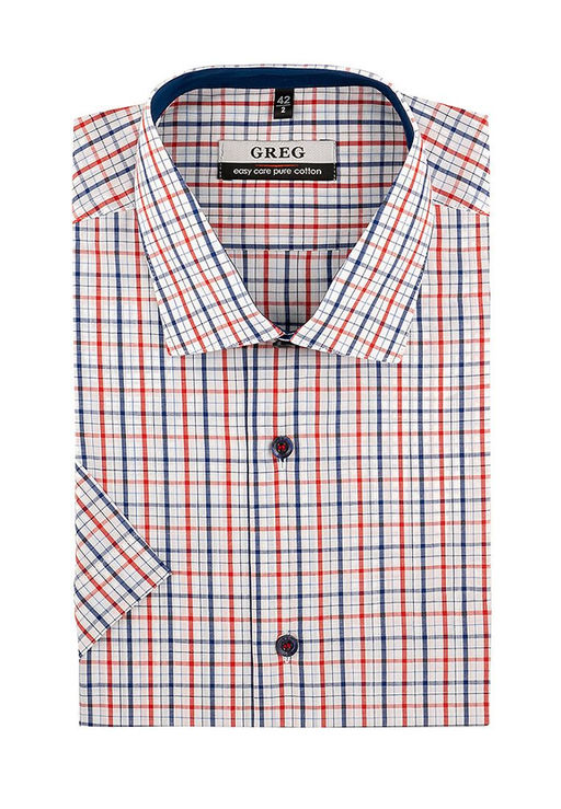 Сорочка мужская короткий рукав GREG 165/101/6722/Z/1_GB  фото 2