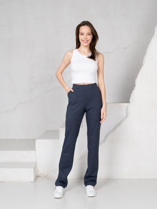 Брюки футер 2-хнитка мягкая резинка. - Binita фото 3