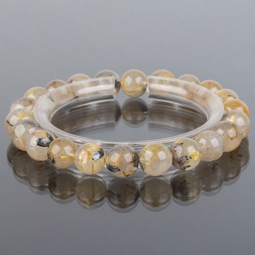 Браслет из Кварца рутилового с вкл. Титана 18 см