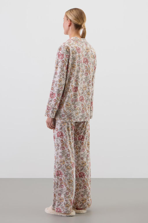 Е 20171/бежевый,античные цветы пижама жен - Very neat фото 3
