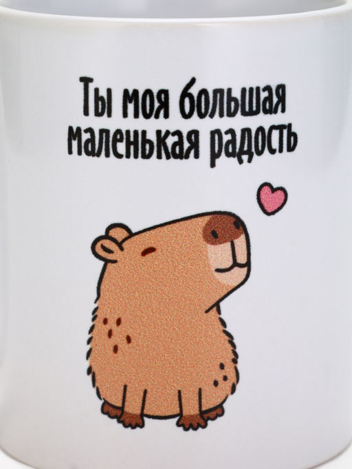 Кружка керамическая с сублимацией Капибара, 320 мл