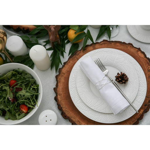 Тарелка Magistro Crotone, d=25.8 см, фарфор, белая  фото 4